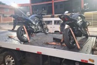 Motocicletas furtadas em concessionária de Itajaí são recuperadas horas depois