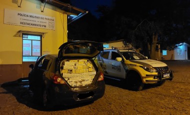 Polícia Militar apreende carga de cigarros contrabandeados