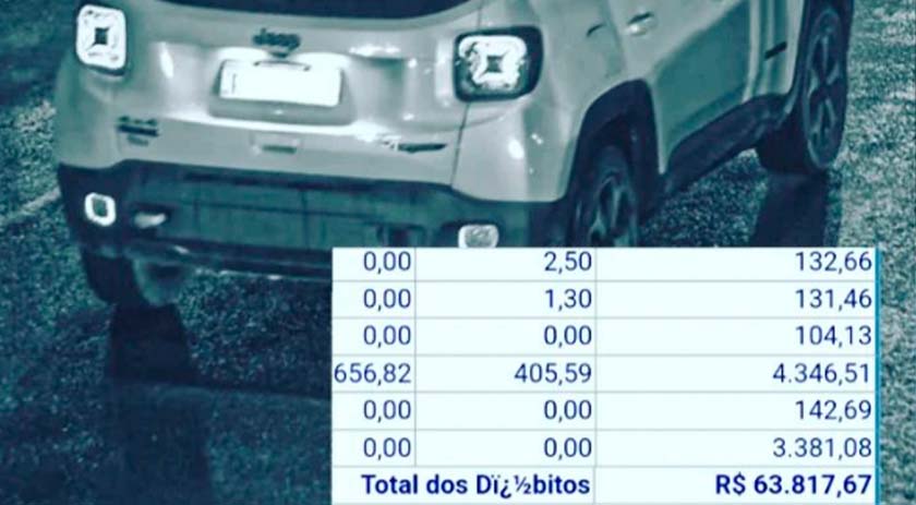 Carro com mais de R$ 60 mil em débitos é guinchado após abordagem da Polícia Militar Rodoviária