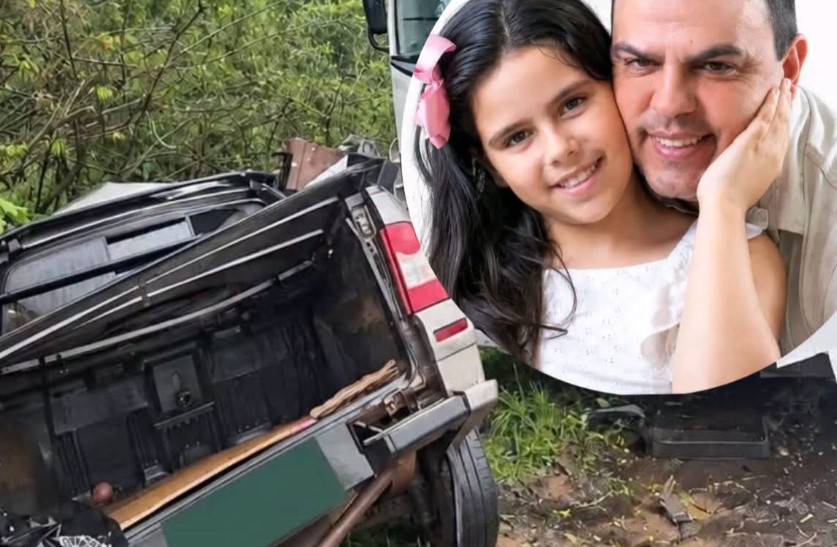 Pai e filha morrem em acidente na SC-355; paixão pela pesca marcava relação entre os dois