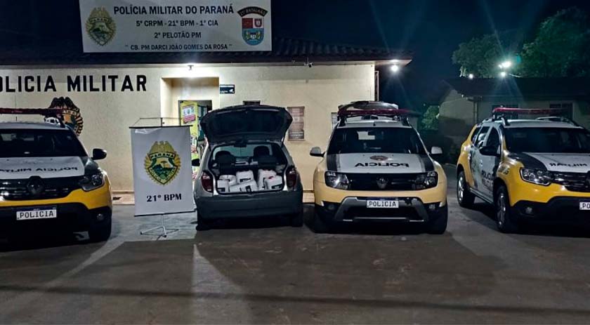 Polícia Militar apreende veículo carregado com grande quantidade de agrotóxicos