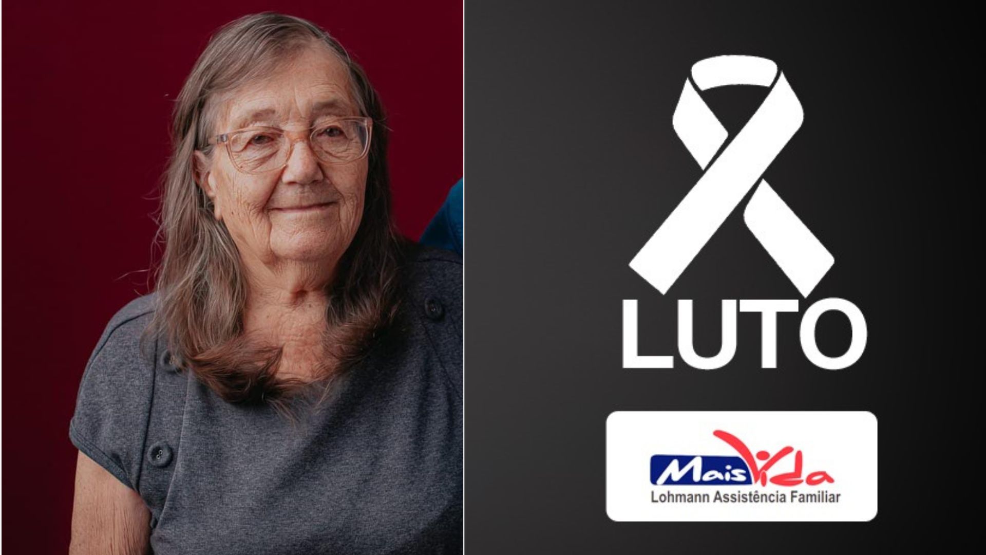 Comunicamos o falecimento de Anilda Becker