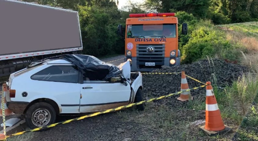 Homem morre em grave acidente na PR 281