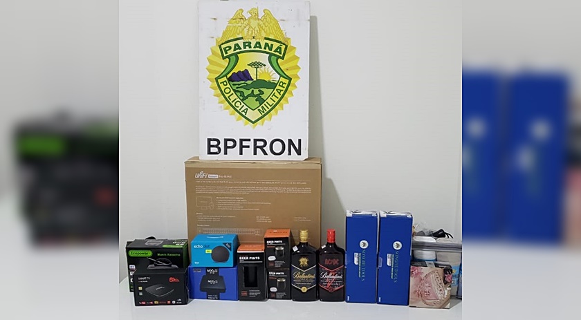 BPFRON apreende mercadorias em Santo Antônio do Sudoeste-PR
