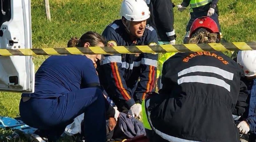 Grave acidente na BR-376 deixa vítima em estado gravíssimo
