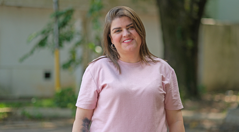 Colaboradora Tatiane Maistrelo destaca valorização da carreira na Sicredi Fronteiras