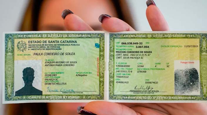 Nova carteira de identidade começa a ser emitida em 4 estados e no DF a partir de janeiro