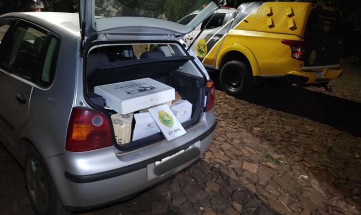 Polícia apreende carga de vinhos argentinos durante ação contra descaminho