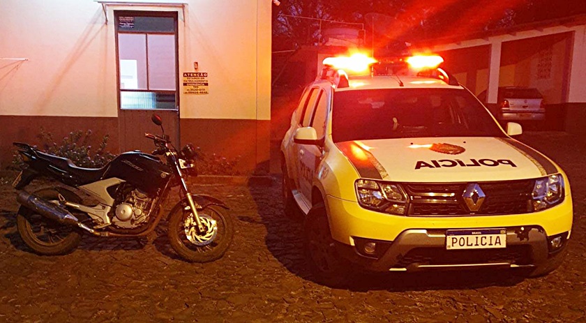 Rápida ação policial recupera moto furtada em Palma Sola