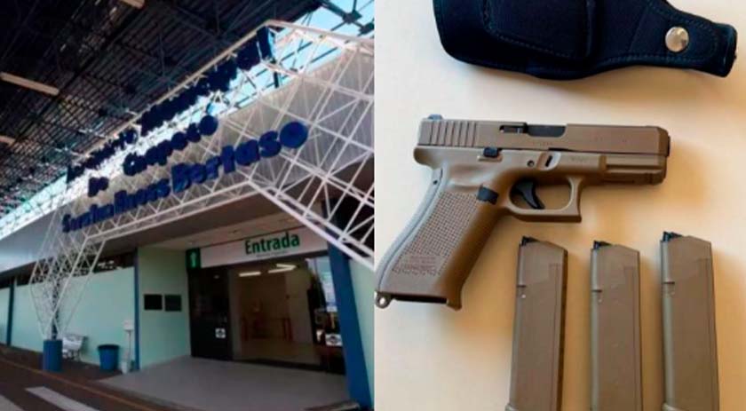 Homem tenta embarcar em avião com pistola em Chapecó