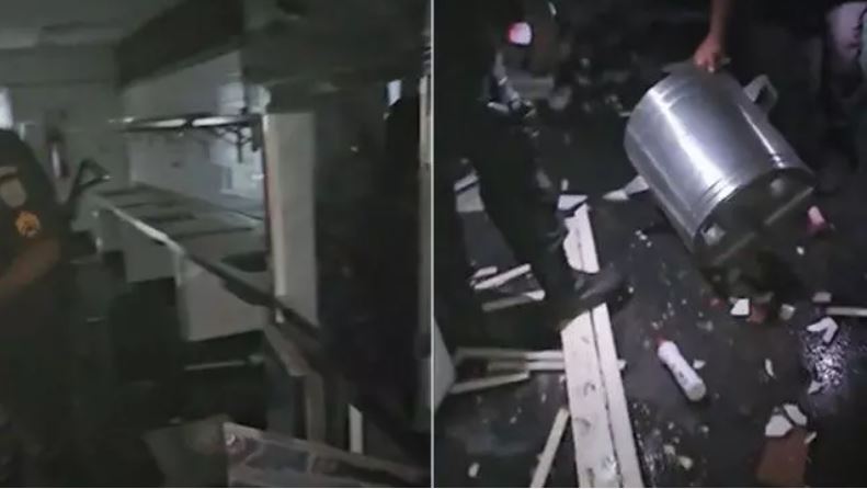 Ladrão tenta roubar tubos e tubulação de gás explode em escola