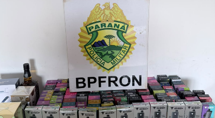 BPFRON apreende 122 cigarros eletrônicos em ônibus no Sudoeste  Paraná