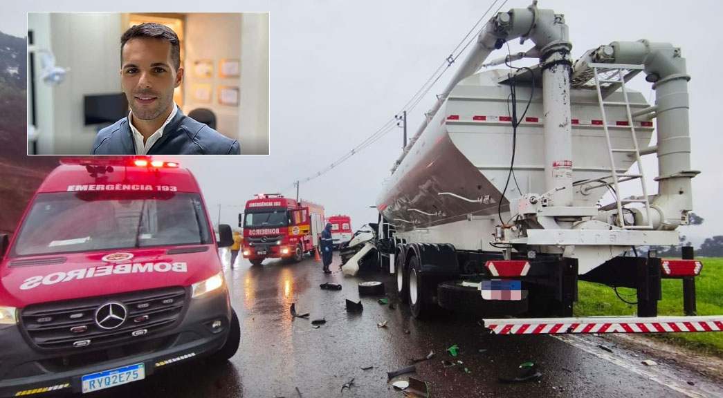 Cirurgião-dentista de Videira morre em grave acidente na SC-135