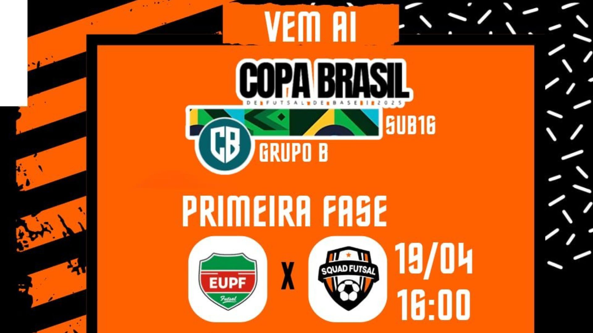 Squad Futsal estreia hoje na Copa Brasil de Futsal de Base representando Bom Jesus do Sul