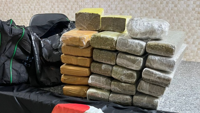 Homem é preso com mais de 15 kg de maconha e skunk em ônibus na SC-155
