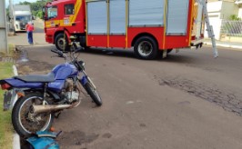 Colisão entre carro e moto deixa uma vítima