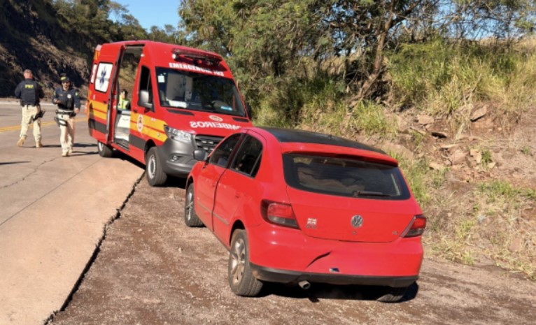 Pedestre fica ferido após ser atropelado na BR-163