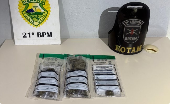Após denúncia, ROTAM prende dois homens por tráfico de drogas