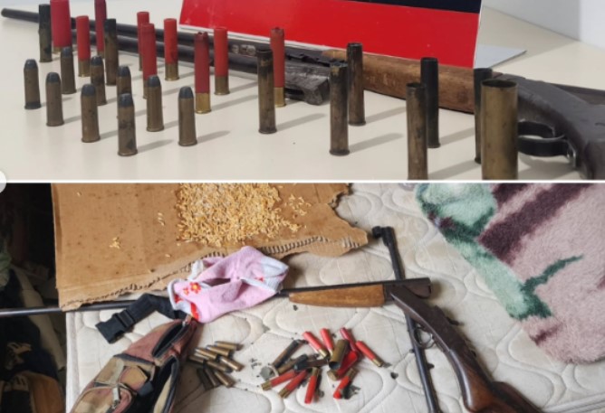 Homem é preso em flagrante após arma e munições serem encontradas em sua residencia