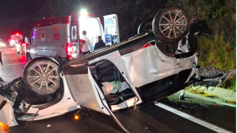 Ex-prefeita de SC sofre grave acidente na BR-282