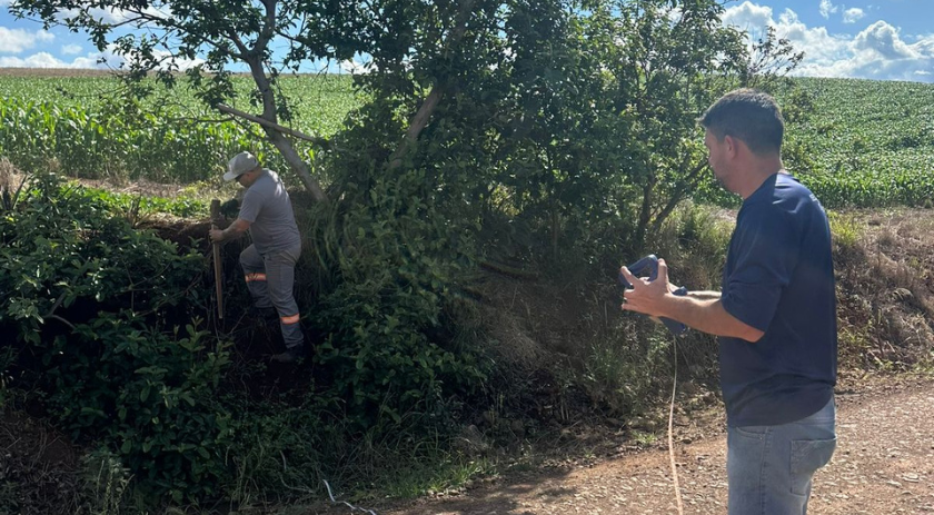 Secretaria de Transportes e Obras intensifica medições para ampliação de estradas rurais