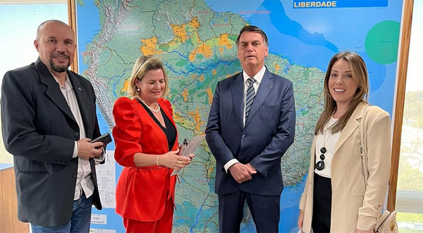 Membros do Comitê de Desenvolvimento Territorial La Fronteira estiveram em Brasília e foram recebidos pelo Presidente Jair Bolsonaro