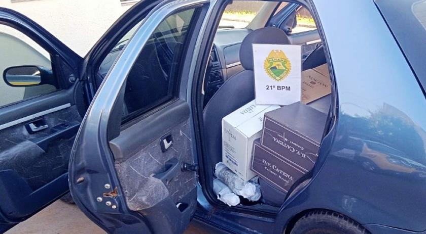 Carga de vinhos avaliada em 100 mil reais é apreendida