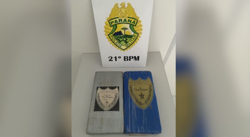 Polícia Militar de Realeza prende traficante após perseguição e apreende mais de R$100 mil em cocaína