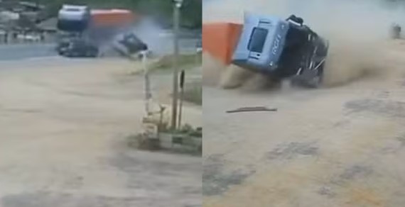 Colisão entre dois carros e carreta na BR-470 deixa um morto