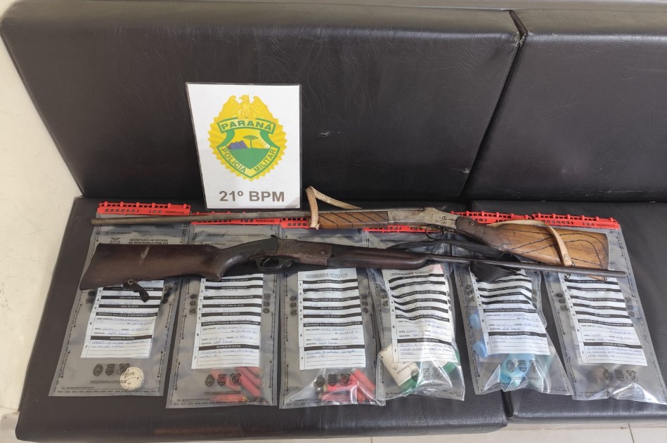 Homem é preso por violência doméstica e posse irregular de armas na zona rural