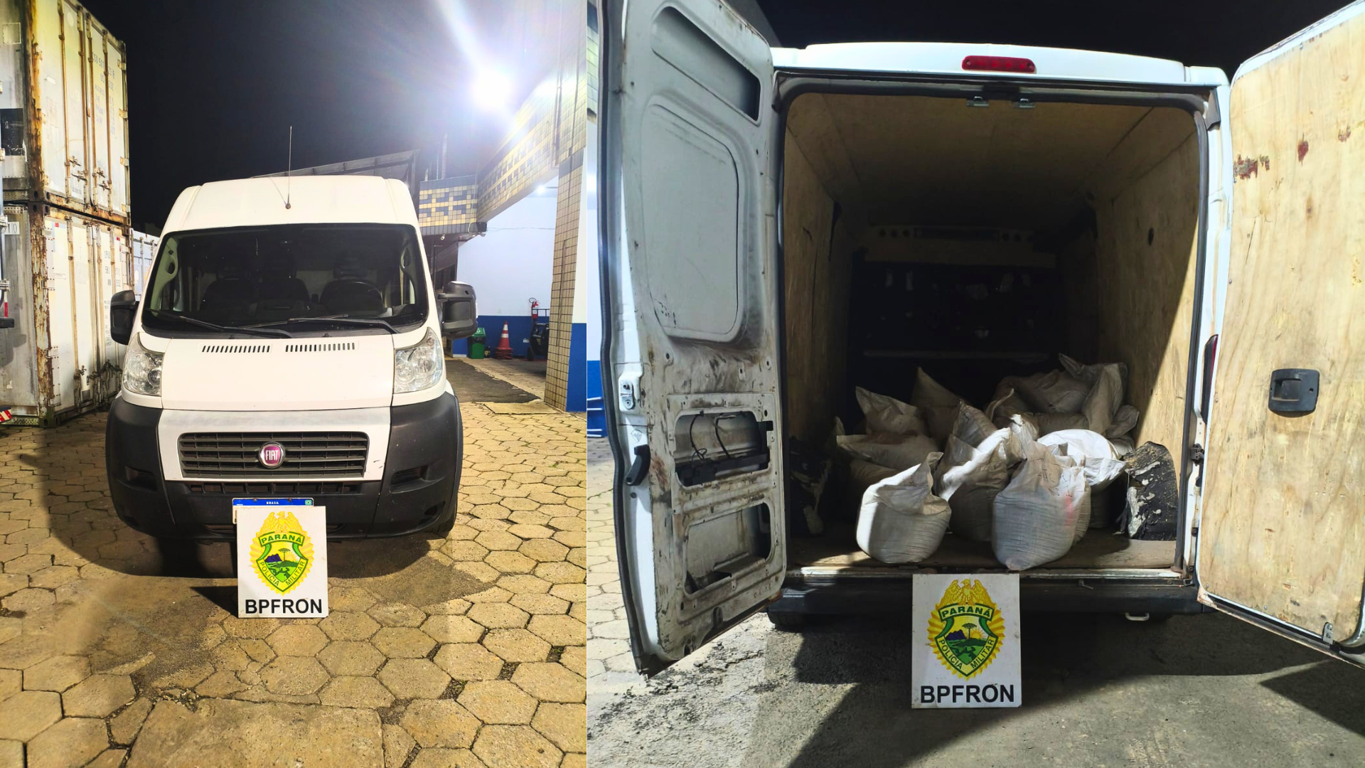 BPFRON apreende van com 1,7 tonelada de sucatas de catalisador na fronteira