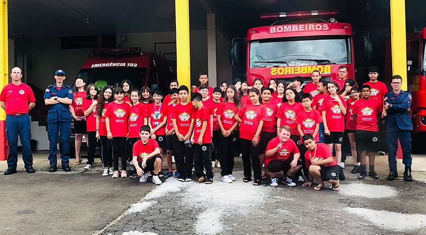 Programa Bombeiro Mirim é realizado na Tri-fronteira