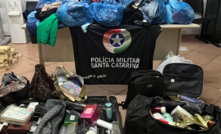 Polícia Militar recupera produtos furtados de estabelecimento