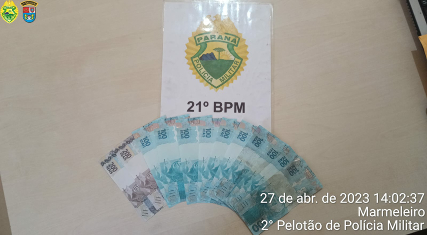 Adolescente é apreendido com dinheiro falso