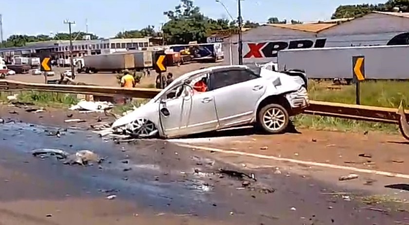 Acidente gravíssimo tira a vida de um homem em Foz do Iguaçu
