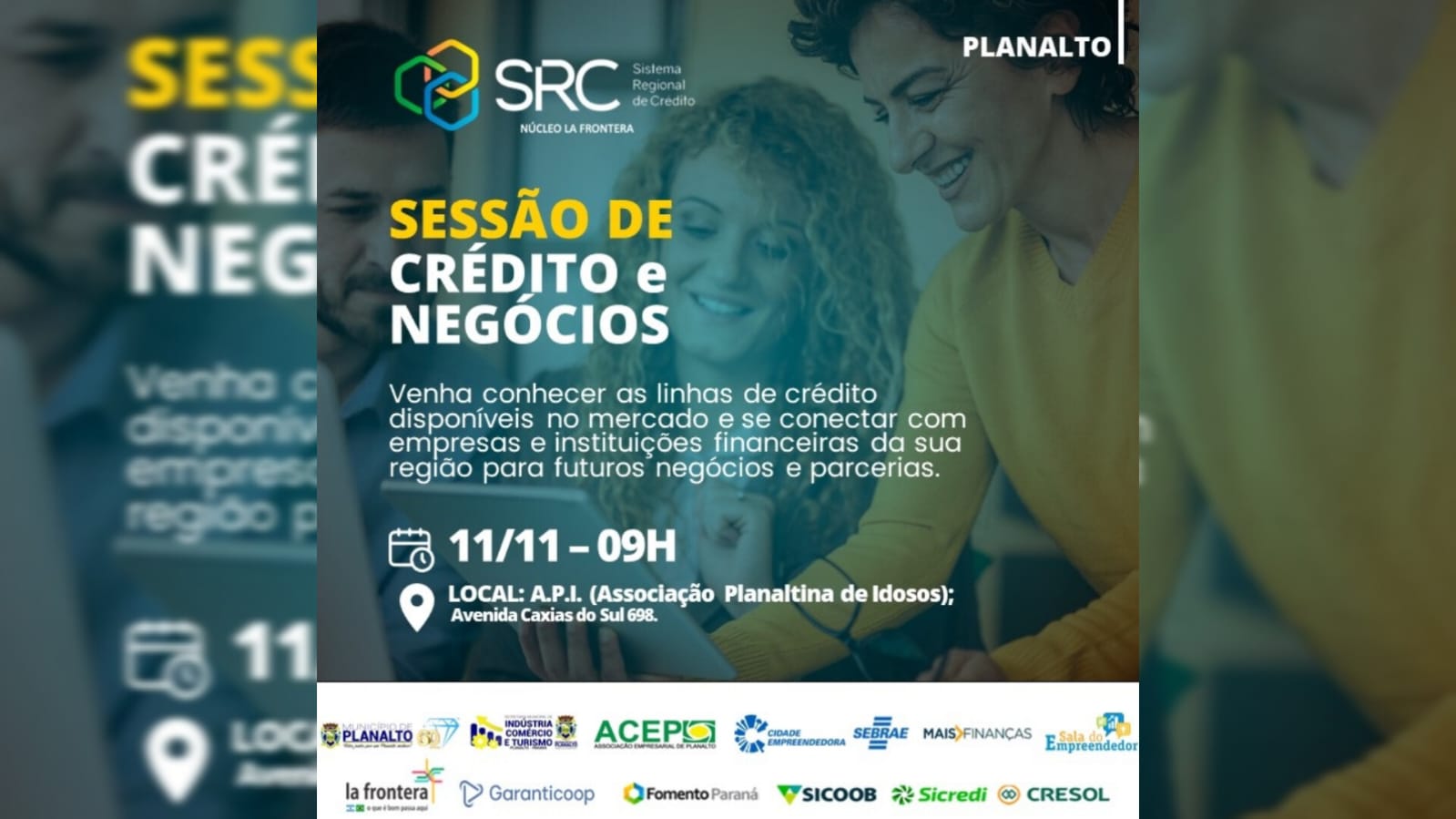 Núcleo da fronteira do sistema regional de crédito promove sessão de crédito e negócios dia 11