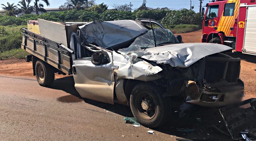 Grave acidente é registrado na saída do município de Coronel Vivida