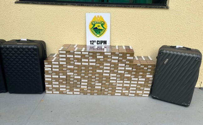 Polícia Militar apreende cigarros contrabandeados