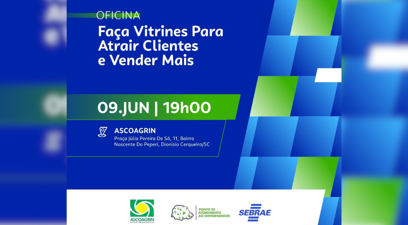ASCOAGRIN E P.A. promovem oficina sobre “vitrines que vendem”