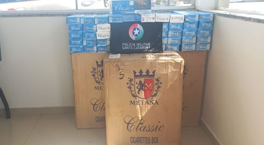 Passageiro de ônibus é preso por contrabando de cigarro na rodoviária
