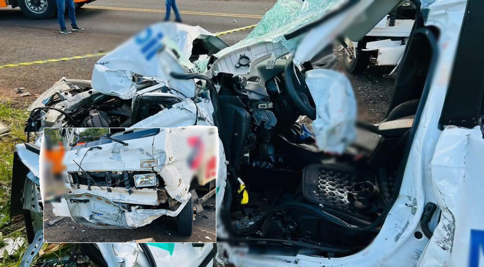 Colisão frontal entre carro e caminhão deixa um morto na PR-281