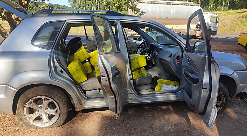 Mais de 400kg de maconha são apreendidos pela Polícia Militar Rodoviária