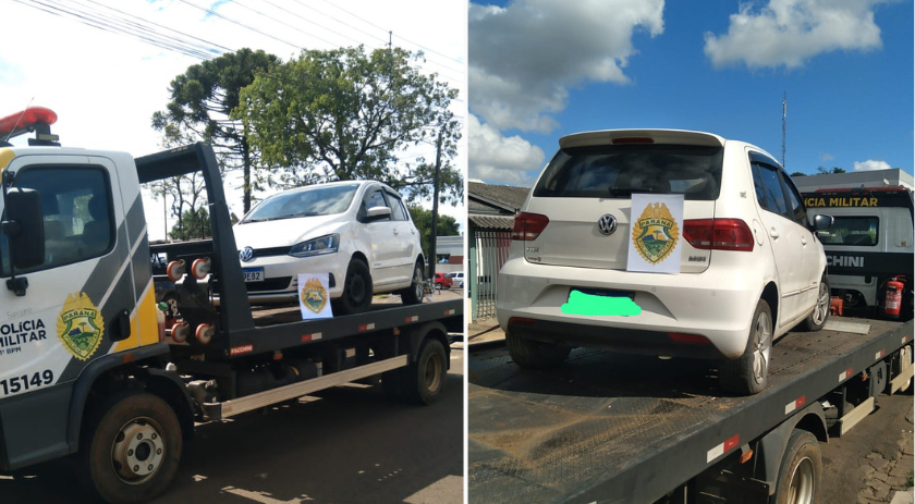 Veículo com registro de furto é recuperado após denúncia