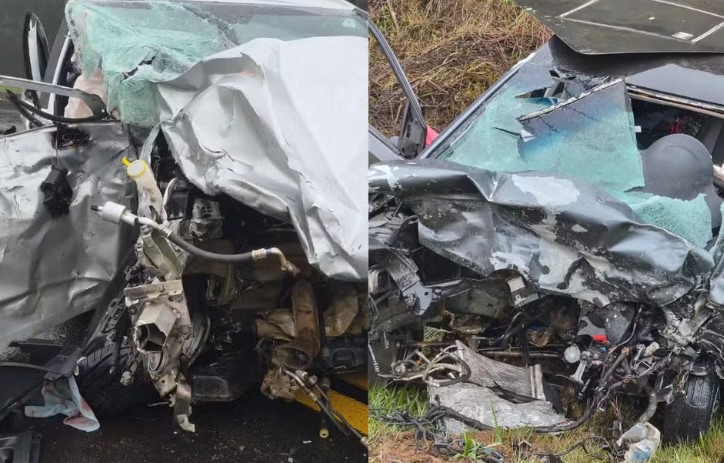 Acidente entre dois carros na BR-277 deixa quatro mortos e bebê em estado gravíssimo