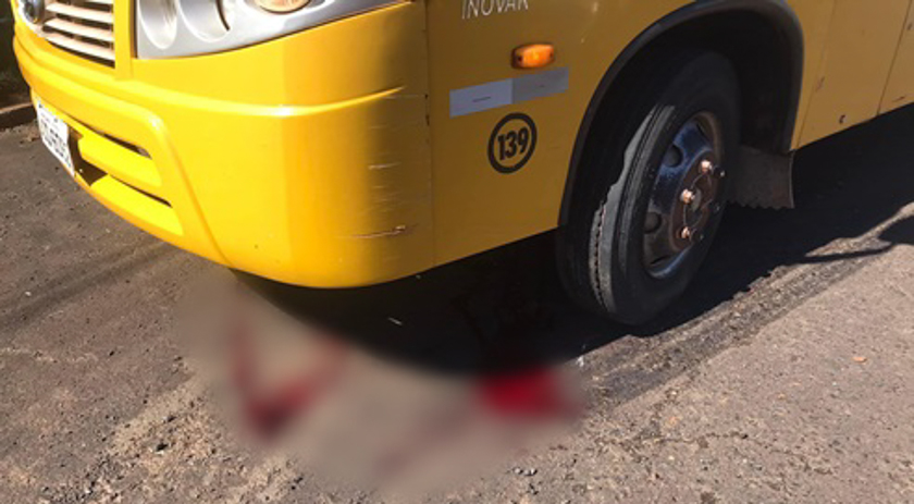 Homem de 81 anos morre após ser atropelado por ônibus escolar em Coronel Vivida