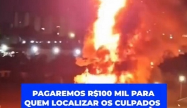 Loja Havan é alvo de incêndio e direção oferece recompensa de R$100 mil por informações dos responsáveis pelo ato