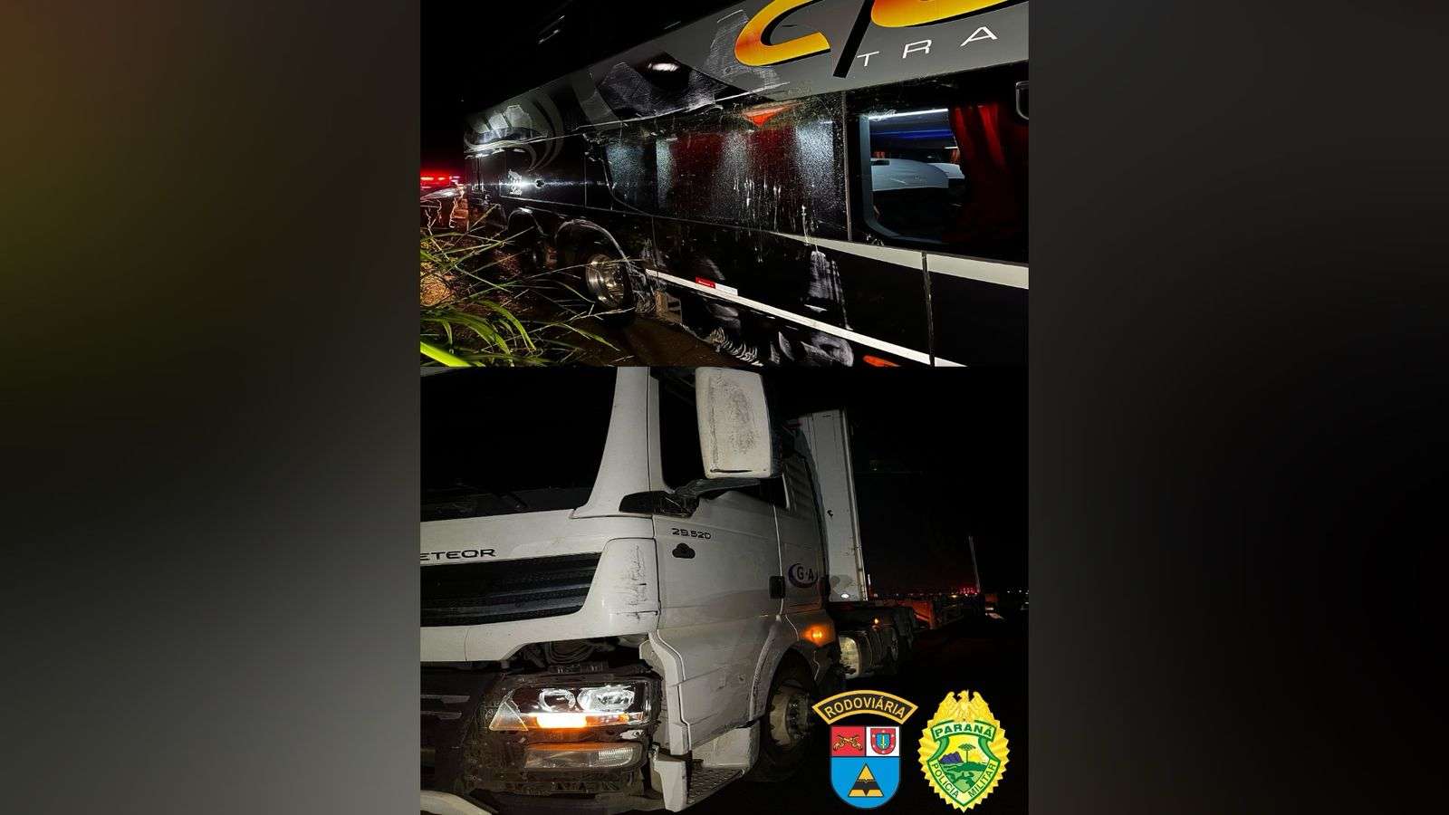 Colisão lateral envolve dois veículos na PR-280