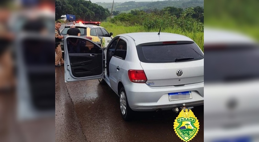 Veículo que foi furtado em Salto do Lontra é recuperado pela Polícia Militar em Realeza