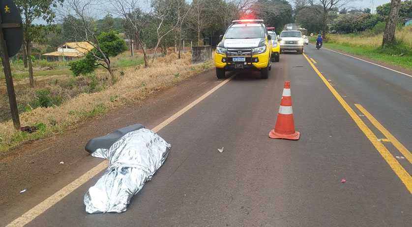 Mulher morre após se envolver em acidente