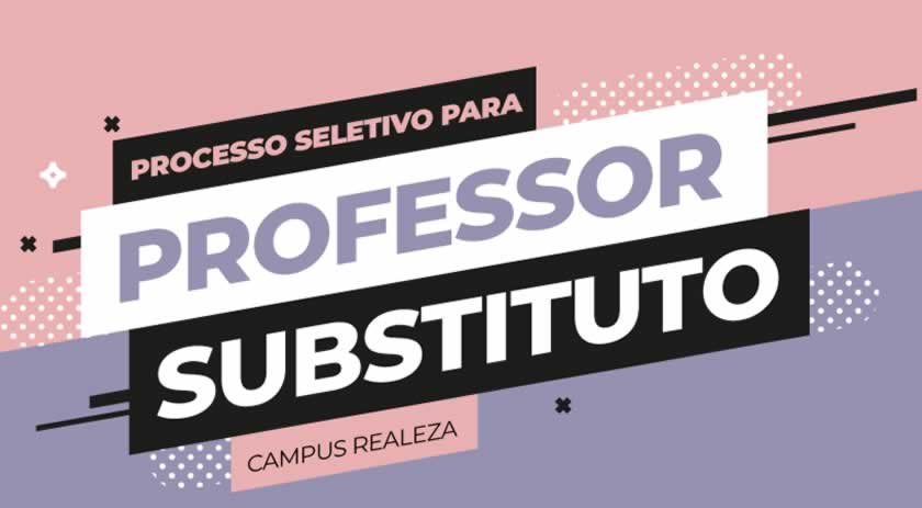 Campus Realeza contrata professor substituto na área de Letras